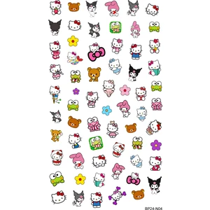 BP Tattoo Kuromi Renkli Tırnak Dövmesi Nail Art