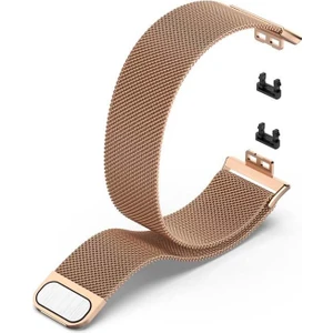 Huawei Watch Fit New Kordon Hasır Metal KRD01 Bronz