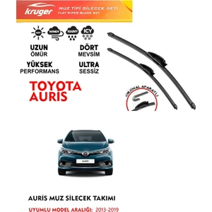 Toyota Auris 2013-2019 Arası Muz Silecek Takımı Araca Özel Orijinal Aparat
