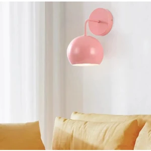 Retro,vintage,rustik Pembe 1XE27 Duylu Duvar Metal Aplik