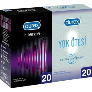 Intense 20’Li + Durex Yok Ötesi Ultra 20’Li Prezervatif Avantaj Paketi