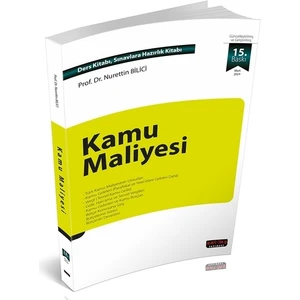 Savaş Yayınları Kamu Maliyesi - Prof. Dr. Nurettin Bilici