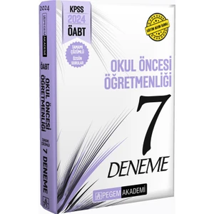 Pegem Akademi Yayıncılık 2024 KPSS ÖABT Okul Öncesi Öğretmenliği Tamamı Çözümlü 7 Deneme