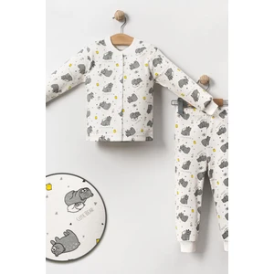Erkek Çocuk  Baskılı Pamuklu 2'li Pijama Takımı