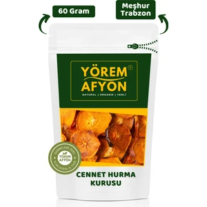 Yörem Afyon Meşhur Trabzon Katkısız Şekersiz Güneşte Kurutulmuş Cennet Hurması Kurusu | 60GR.