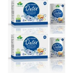 Dr. Natural Mavi Hindiba Detox Karışık Bitki Çayı 30 Şase Mavihindiba Detoks Tozu (2 Adet)