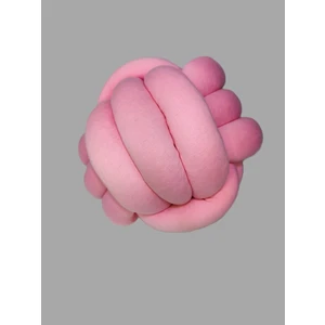 Lucky Kids Dekoratif Düğüm Top Yastık Şeker Pembe