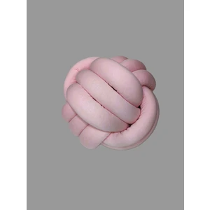Lucky Kids Dekoratif Düğüm Top Yastık Toz Pembe