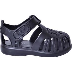 S10271 Tobby Solid Siyah Çocuk Sandalet