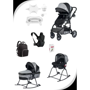 Yenidoğan Travel Sistem Bebek Arabalı ve Anakucağı Aparatlı Çeyiz Seti 10 Parça