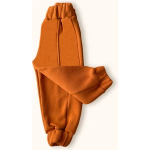 Nice Kids 3 Iplik Şardonlu Kompakt Kumaş Eşofman Altı Kiremit