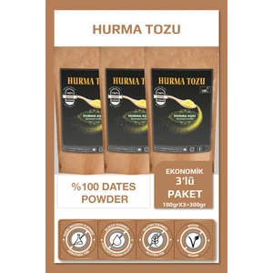 Hurma Aşkı Hurma Tozu 3 x 100 gr