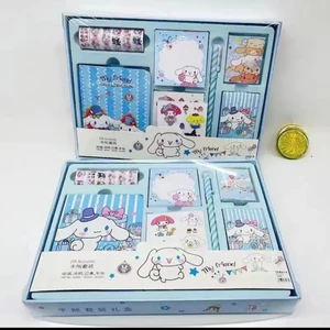 Meyra Accessories Cinnamoroll Kawaii Anime Dizüstü El Defteri Sevimli Karikatür Hediye Kutusu Okul Öncesi Hediye Seti
