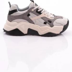 Dgn 65137 Kadın Bağcikli Kalin Taban Spor Ayakkabi