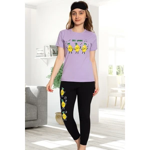 Kız Çocuk Pijama Takımı Kısa Kollu Takım Baskılı 4472