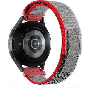 20 mm Universal Trail Loop Cırtlı Bant Kordon Gri Kırmızı