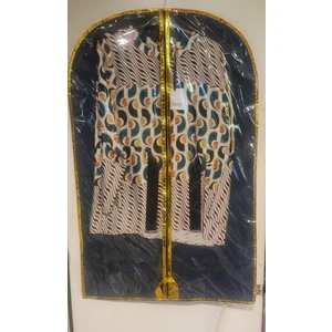 Umut Kılıf Takım Elbise Kılıfı, Şeffaf, Elbise Taşıma ve Koruyucu Hurç, Kenar Şerit Metalize Biye, 64X100 Cm,