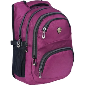 5 Bölmeli Suya Dayanıklı Ergonomik Astarlı Kumaş Okul Sırt Çantası RLX2226-MOR