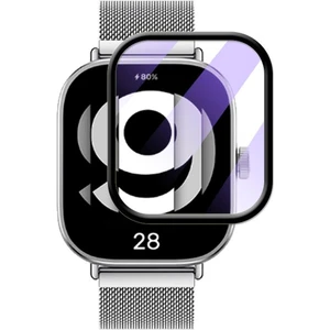FC016 Xiaomi Redmi Watch 4 Için Çerçeveli Tam Kaplayan 3D Pet Ekran Koruyucu Film
