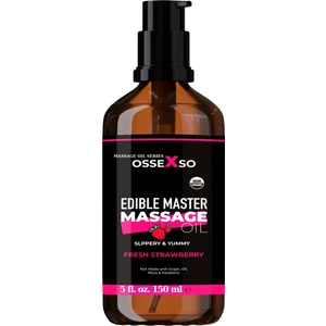 Yenilebilir Doğal Çilekli Aromaterapi Masaj Yağı 150 ml