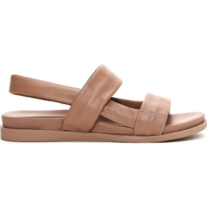 Kadın Vizon Deri Comfort Sandalet