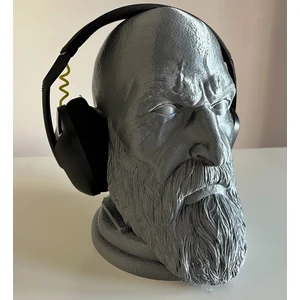 Kratos Kulaklık Standı, Özel Tasarım Masaüstü Kulaklık Tutacağı/tutucu, cm - God Of War, Gow, 23 cm