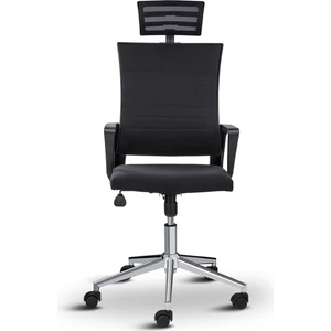 Asbir Mobilya Rigel 55300 Başlıklı Metal Ayaklı  Ofis Koltuğu Çalışma Koltuğu