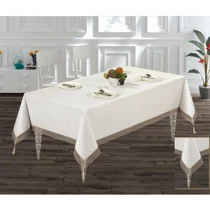 Zesa Home Örme Fistolu Şantuk Kumaş Masa Örtüsü 160X220