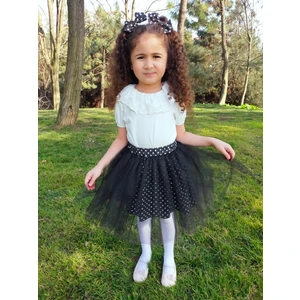 Angel's Collection Kız Çocuk Tütü   Puantiyeli - ASTARLI