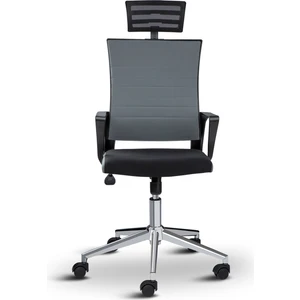 Asbir Mobilya Rigel Başlıklı Metal Ayaklı Çalışma Koltuğu Ofis Sandalyesi
