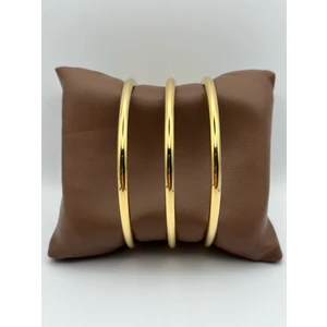 Arnes Jewelry Çelik Kalın Ajda Bilezik - 3 Adet