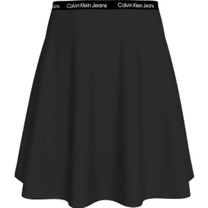 Calvin Klein Jeans Yüksek Bel Siyah Kadın Düz Kısa Etek J20J223143BEH