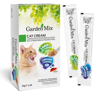 Garden Mıx Kedi Kreması Xxl Tavuk+Kuzu 15GR*24