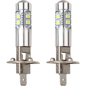 2 Adet Araba Sis Lambası 100W H1 LED Far Ampulleri 6000K 2835 Smd 10LED Süper Parlak Araba Yüksek Düşük Huzmeli Motosiklet Farları (Yurt Dışından)