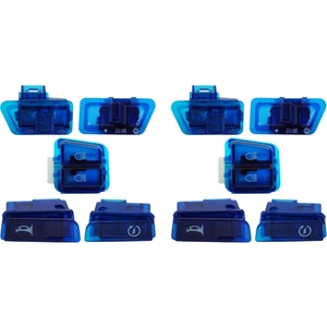 10X Motosiklet Dönüş Sinyali Anahtarı Uzak ve Yakın Işık Korna Düğmesi Gy6 50CC 125CC 150CC AF17 AF18 Mavi (Yurt Dışından)