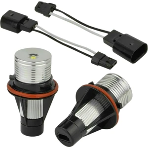 Çift 8000K Beyaz LED Melek Göz Işaretleyici Halo Ampuller LAMBALAR-E39 E53 E60 E63 E64 E66 E87 5 6 7X3X5 (Yurt Dışından)