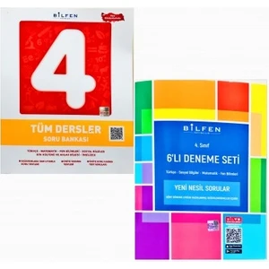 Bilfen Yayınları 4. Sınıf Tüm Dersler Soru Bankası - 6'lı Deneme Seti