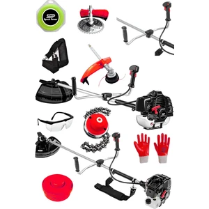 Spech Power 4 x 4 Quattro Turbo Benzinli 11 Hp x Titanyum Piston Ot Çalı Çim Biçme Yan Tipi Tırpan Makinesi