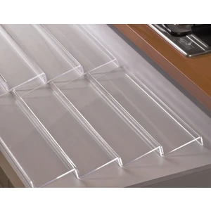 Color House 4 Adet Çekmece Içi Baharatlık Düzenleyici Stant 30CM Uz. 13CM Yük. Pleksi (Kavanozlar Hariçtir)