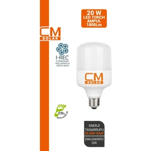 LED Torch Ampul 20W E27 Duy 6500K Beyaz Işık 1800 Lümen