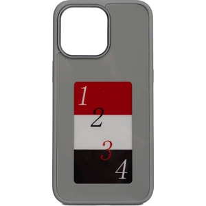 Case 4u Apple iPhone 15 Pro Kılıf Ekranı Yansıtan Akıllı Nfc Kapak Gri
