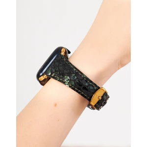 Apple Watch Kadın Kordon 38MM 40MM 41MM 3 4 5 6 7 Se 8 9 Uyumlu Yeşil Kadın Deri Kordon İnce Apple Saat Kayışı