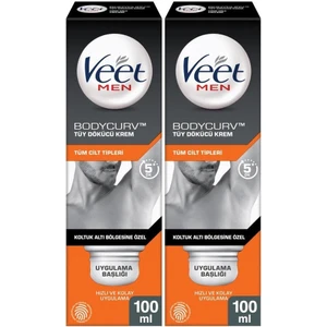 Veet Men Erkeklere Özel Tüy Dökücü Krem Koltuk Altı 100 ml X 2