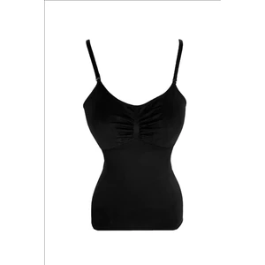 Erdem İç Giyim Siyah Seamless Ince Askılı Çıtçıtlı Body 617