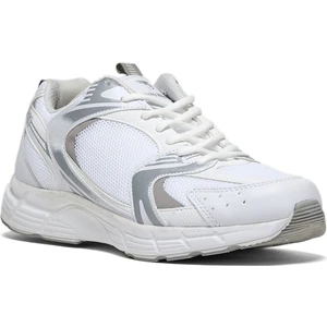 Tonny Black Unisex Beyaz Gümüş Faylon Taban Bağcıklı Spor Ayakkabı