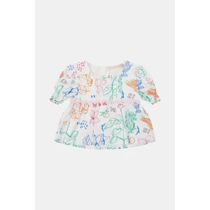 Gb Baby Layette Kız Bebek Desenli Bluz 23SS0BG2609