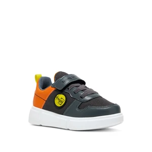 Tonny Black Çocuk Unisex Füme Portakal Rahat Kalıp Cırtlı Ayakkabı