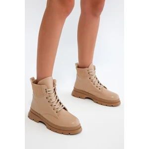 Tonny Black Kadın Nude Cilt Tonny Black Rahat Kalıp Bağcıklı Kadın Bot