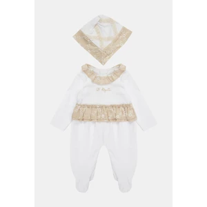 Bg Store Kız Bebek Beyaz Tulum 23SS0LT7801