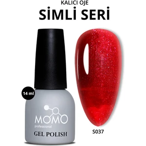 Momo Professional Kalıcı Oje S037  Simli Vişne Çürüğü 14 ml